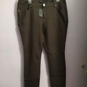 Olive torrid all nighter skinny pants